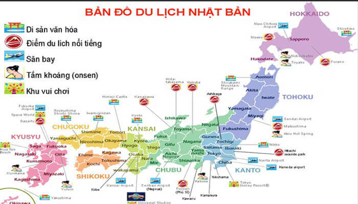 ban do du lich nhat ban